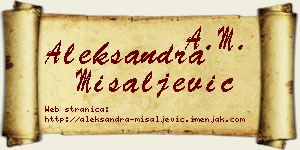 Aleksandra Misaljević vizit kartica